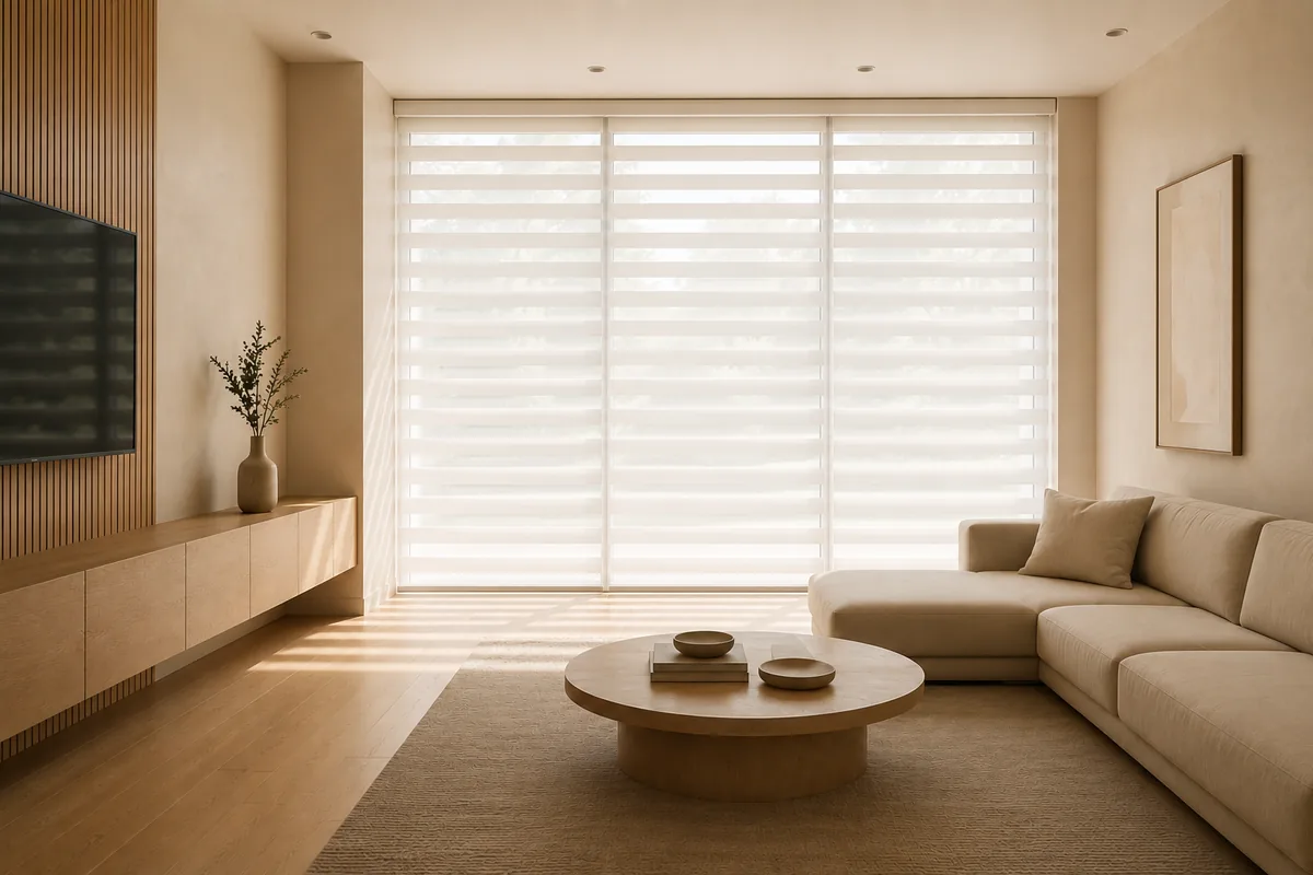 Room after Velora Home window blinds installation